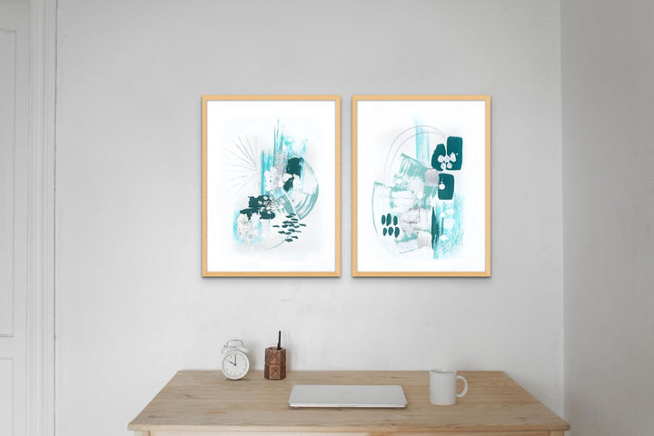 Abstract Mint 2 Art Print