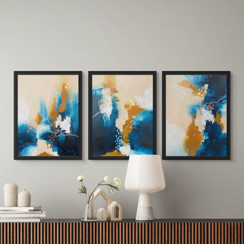 Set "Trident seas 1" + "Trident seas 2" + "Trident seas 3" Art Prints