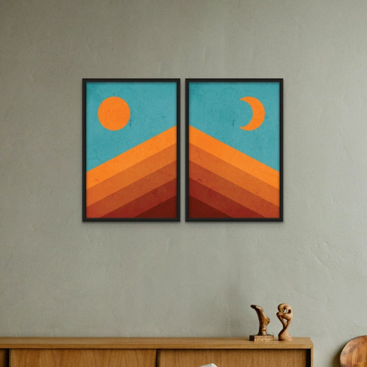 Abstract Mountain Sunrise I Art Print