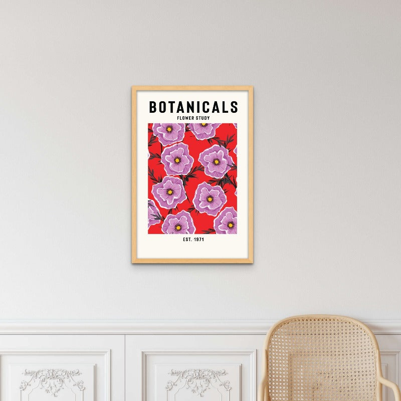 Botanicals Flower Study Art Print