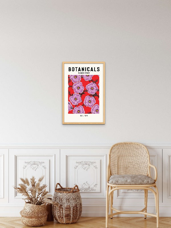 Botanicals Flower Study Art Print