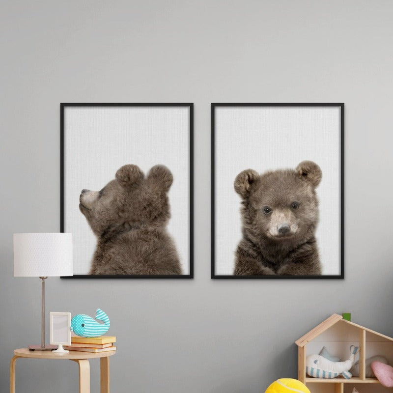 Peekaboo Baby Bear Art Print