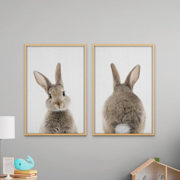 Peekaboo Bunny Tail Art Print