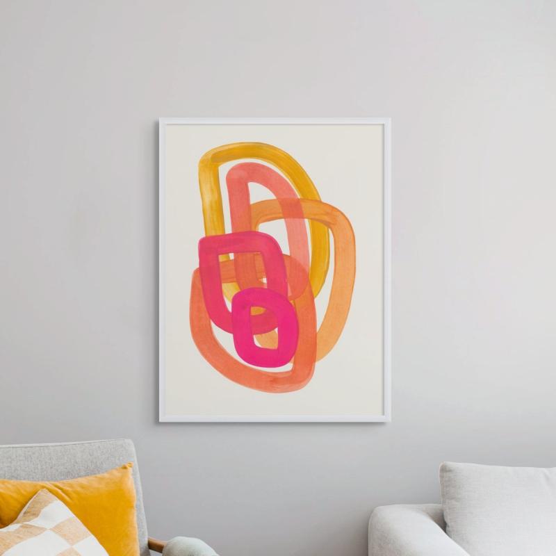 70s Spiral Art Print