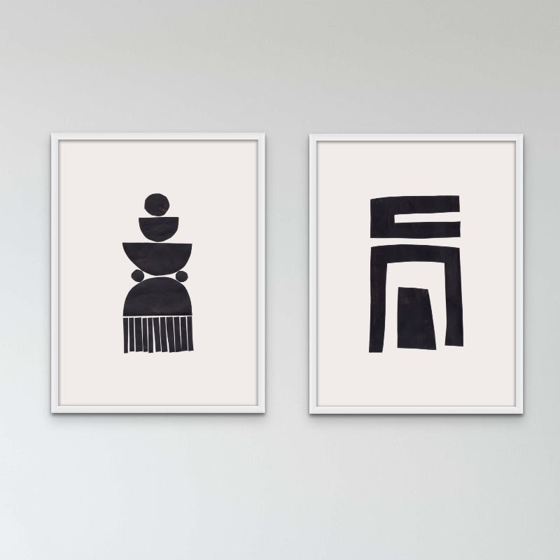 Set "Abstract Assemblage" Art Prints