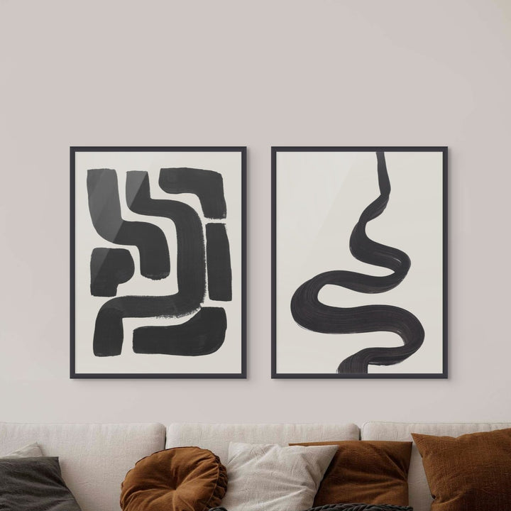 Set "Ink Genie" + "Ink Maze" Art Prints