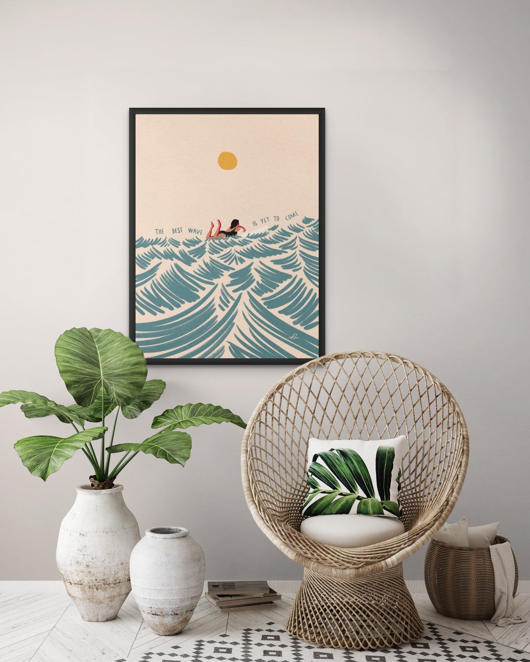 The Best Wave Is yet To Come Art Print