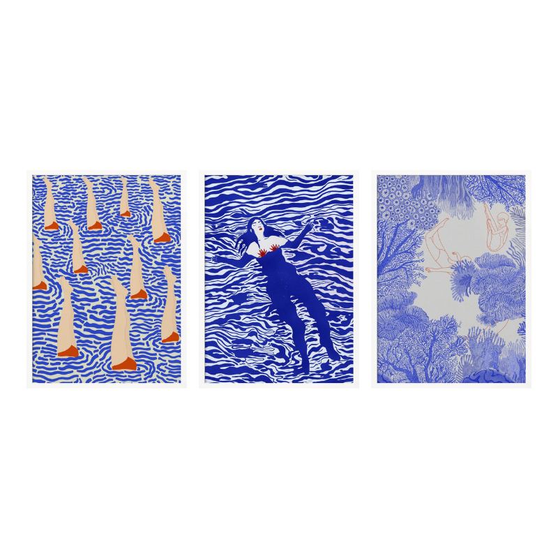 Set de cuadros "Underwater Dreams"