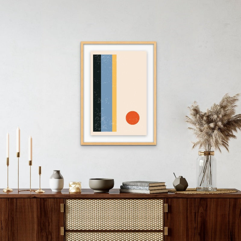 Minimal Abstract Shapes Series #20 Art Print