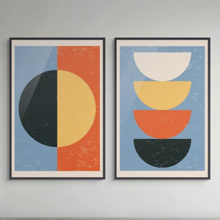 Set "Minimal Abstract Shapes Series #2" Art Prints