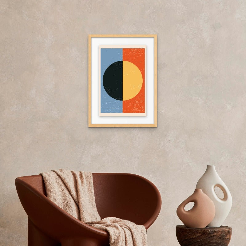 Minimal Abstract Shapes Series #27 Art Print