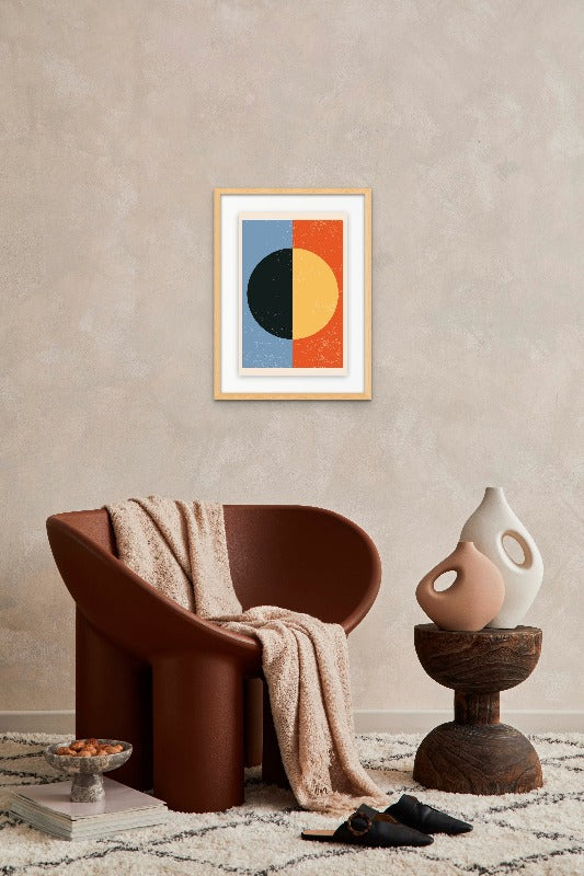 Minimal Abstract Shapes Series #27 Art Print