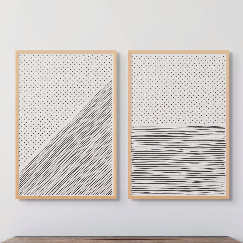 Set "Minimal Line Vibes" Art Prints