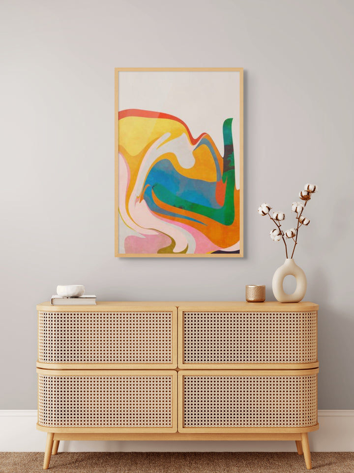 Organic Bauhaus Waved Art Print