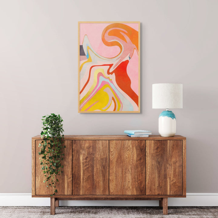 Organic Bauhaus Waved 2 Art Print