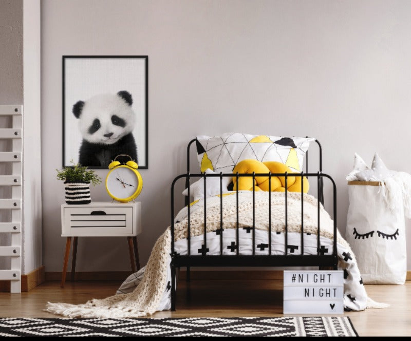 Peekaboo Baby Panda Art Print