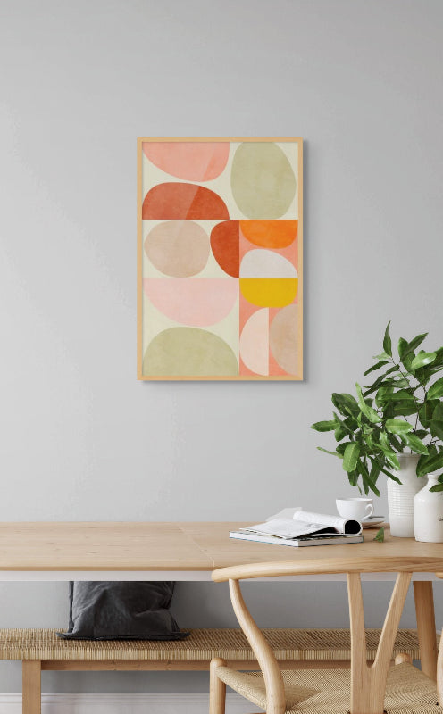 Pastel Geometry Art Print