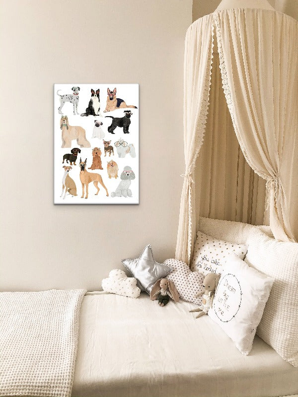 Dogs in glasses Art Print