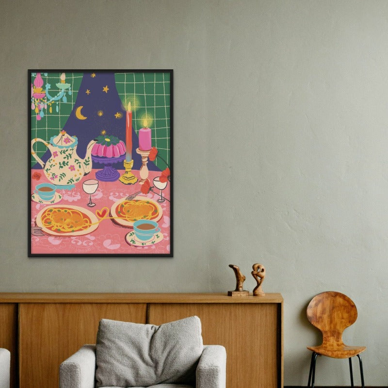 Spaghetti Date Art Print