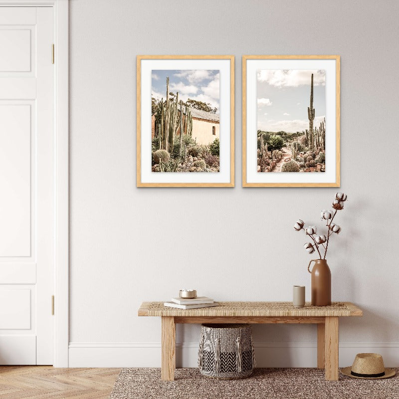 Set "Desert Cathedral" + "Cactus Farm" Art Prints