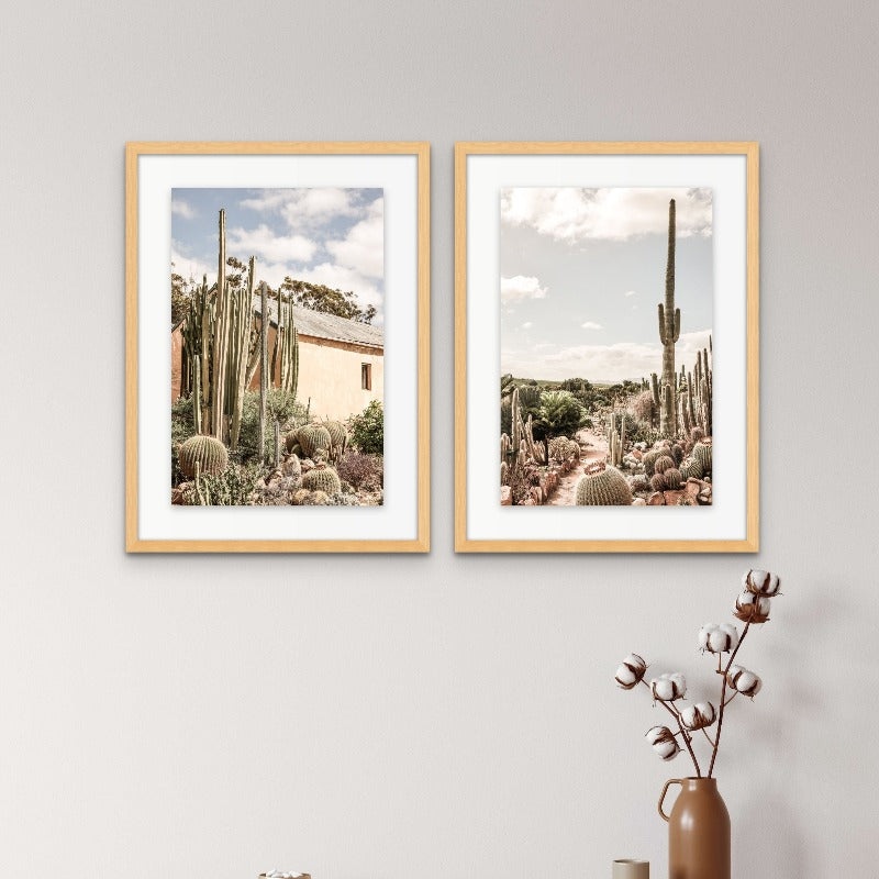 Set "Desert Cathedral" + "Cactus Farm" Art Prints