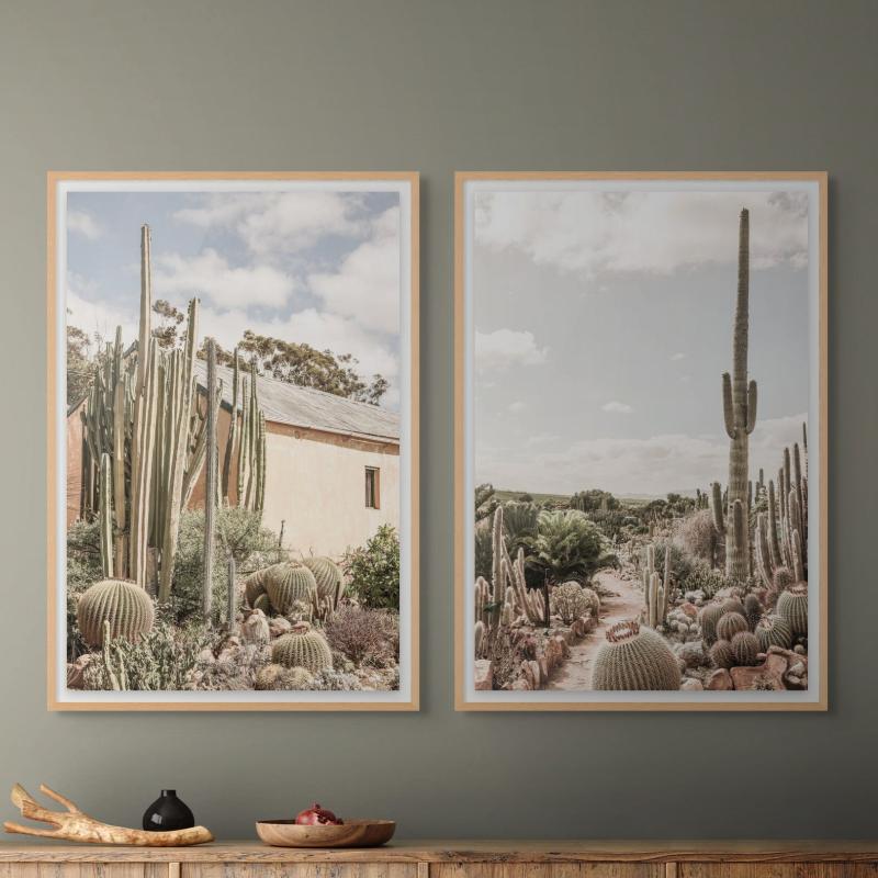 Set "Desert Cathedral" + "Cactus Farm" Art Prints