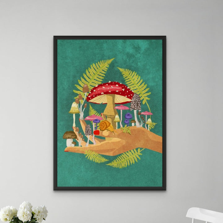 My Mushroom Cosmos Art Print