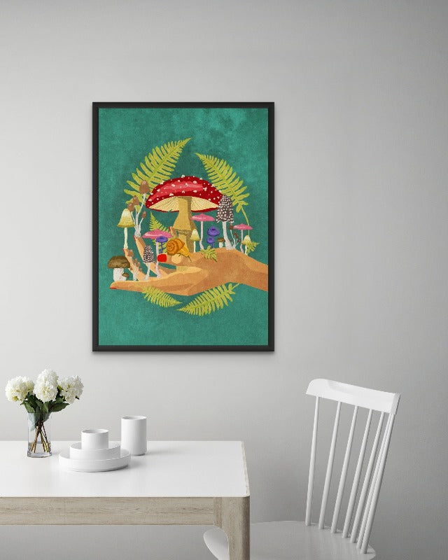 My Mushroom Cosmos Art Print