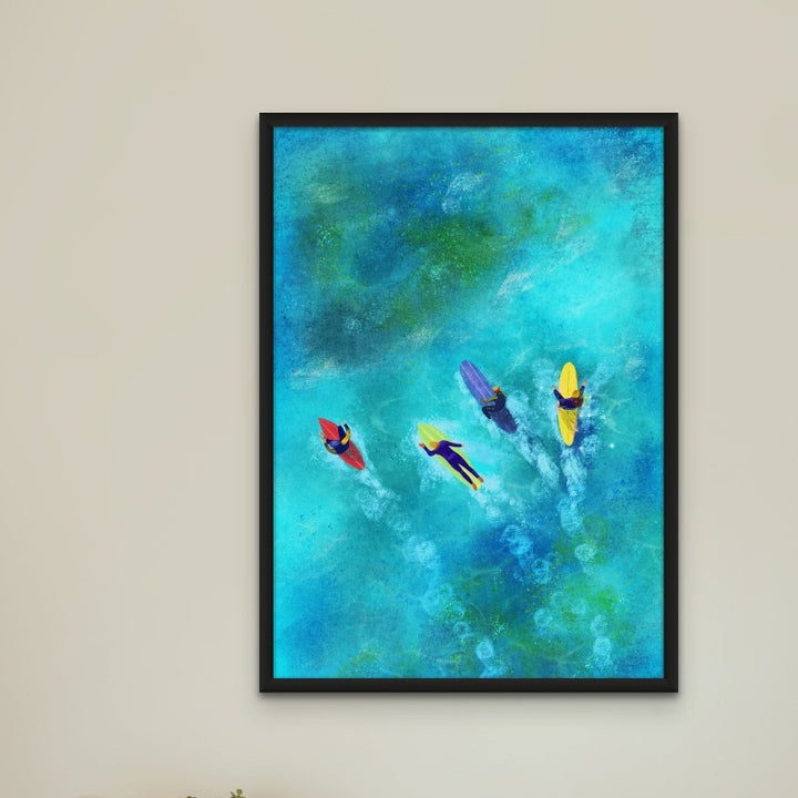 Surfer Dudes Art Print