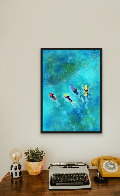 Surfer Dudes Art Print