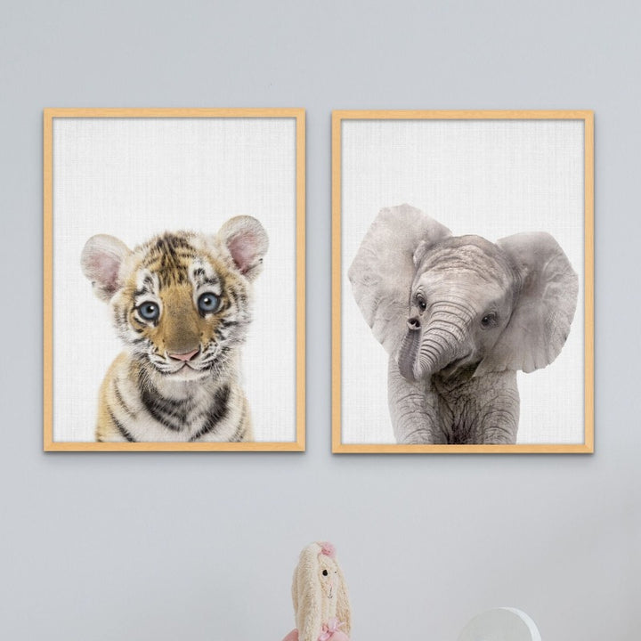 Peekaboo Baby Tiger Art Print