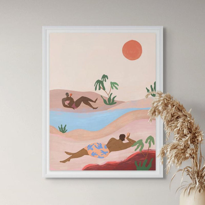 Beach Please Art Print