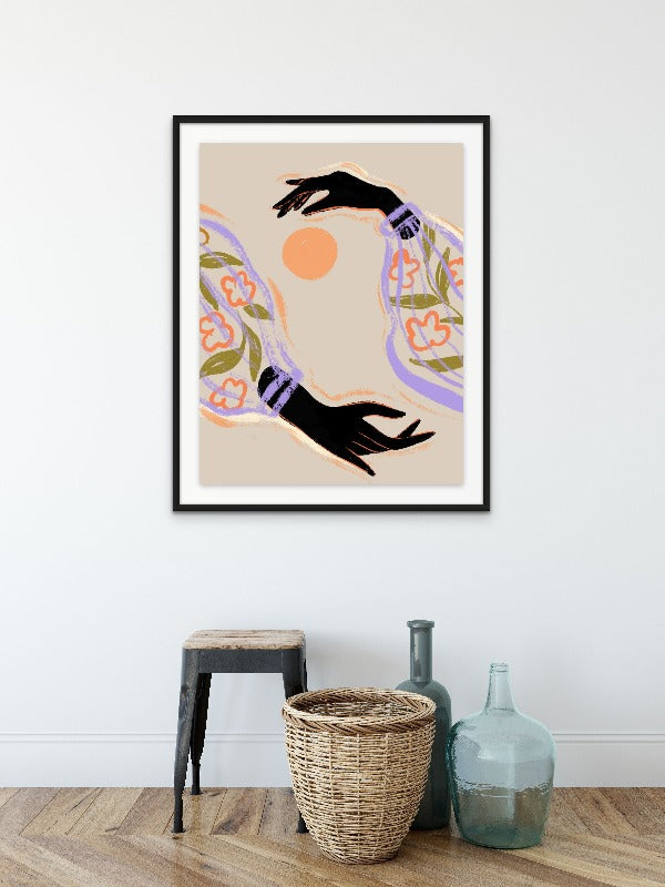 Embrace The Sun Art Print