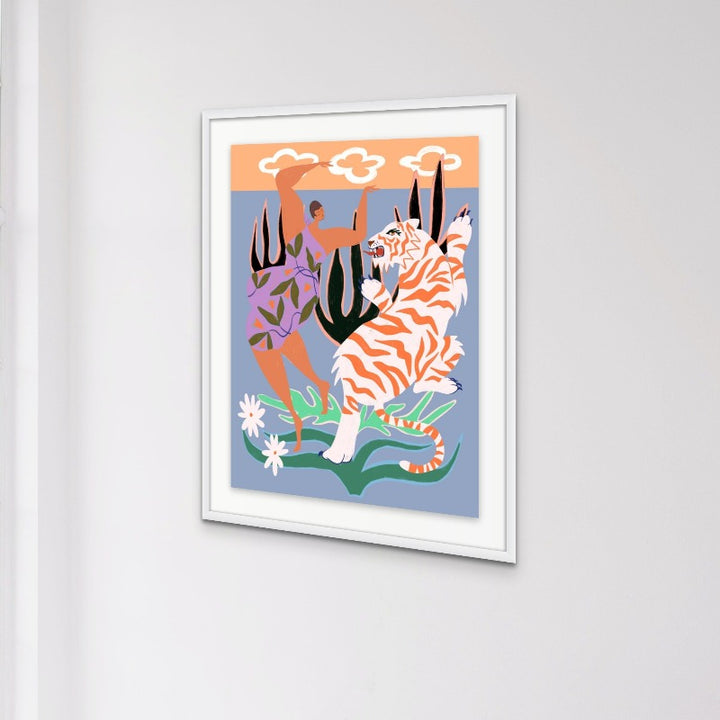 Hello Tiger Art Print