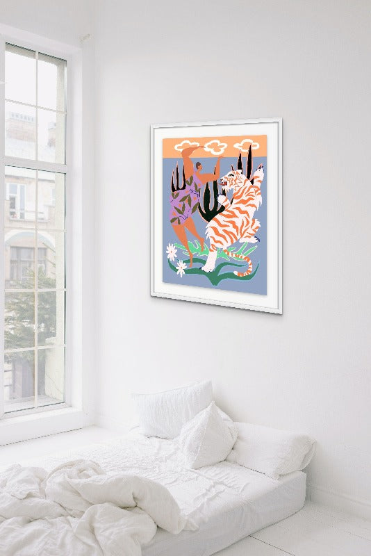 Hello Tiger Art Print