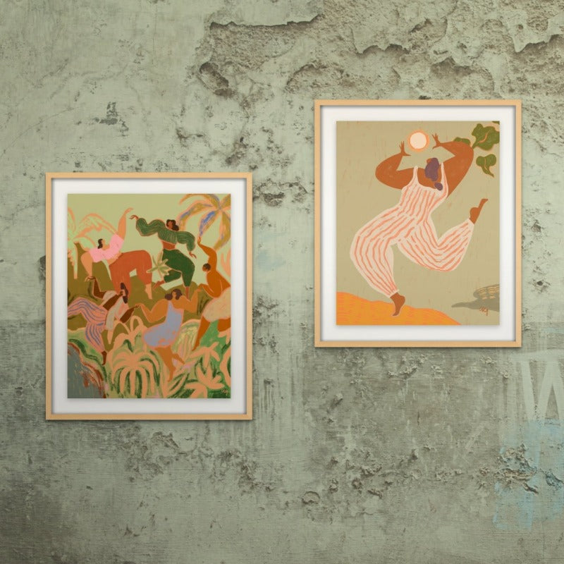 Set "Spring Frolic" + "Reach For The Sun" Art Prints