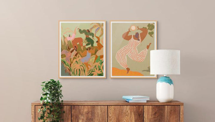 Set "Spring Frolic" + "Reach For The Sun" Art Prints