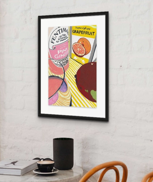 Fentimans Pink Ginger Art Print