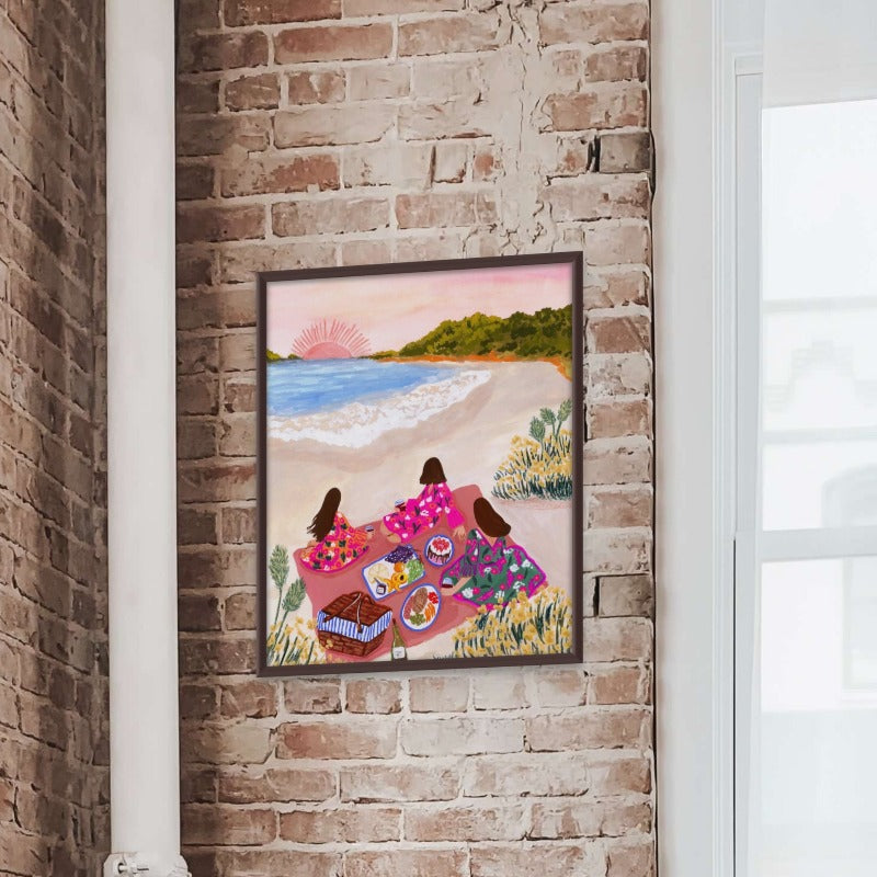 Beach Picnic Art Print