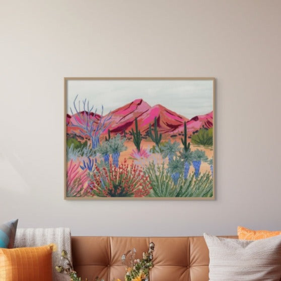 Bright Desert Art Print