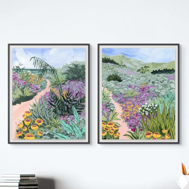 Set "Path to the Pacific" Art Prints