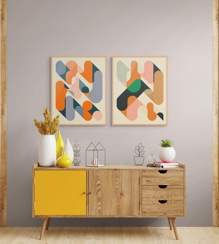 Set "Geometrics" Art Prints