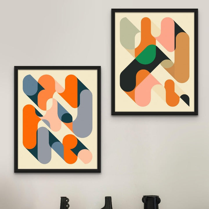 Set "Geometrics 1" + "Geometrics 2" Art Prints