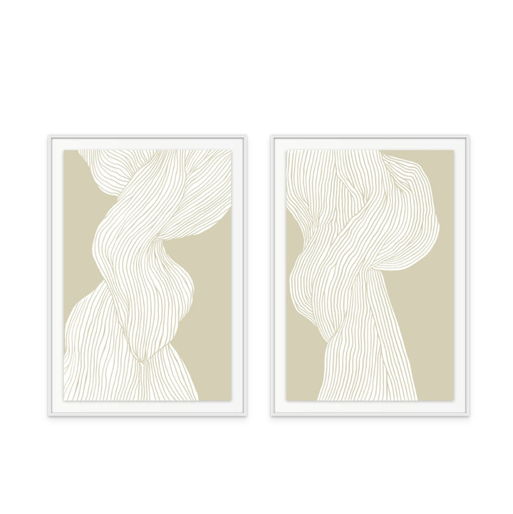 Set "Fibers No 3" + "Fibers No 6" Art Prints