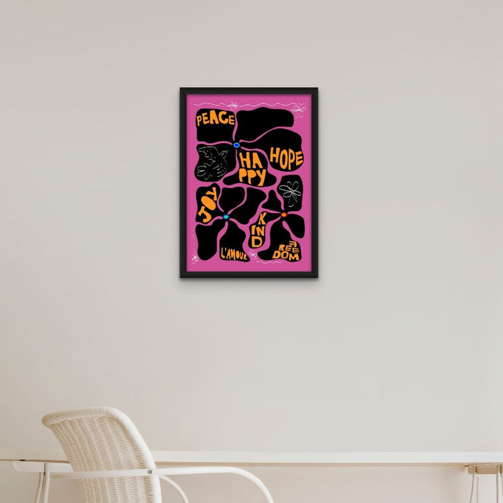 Flower of the Time - Purple Art Print