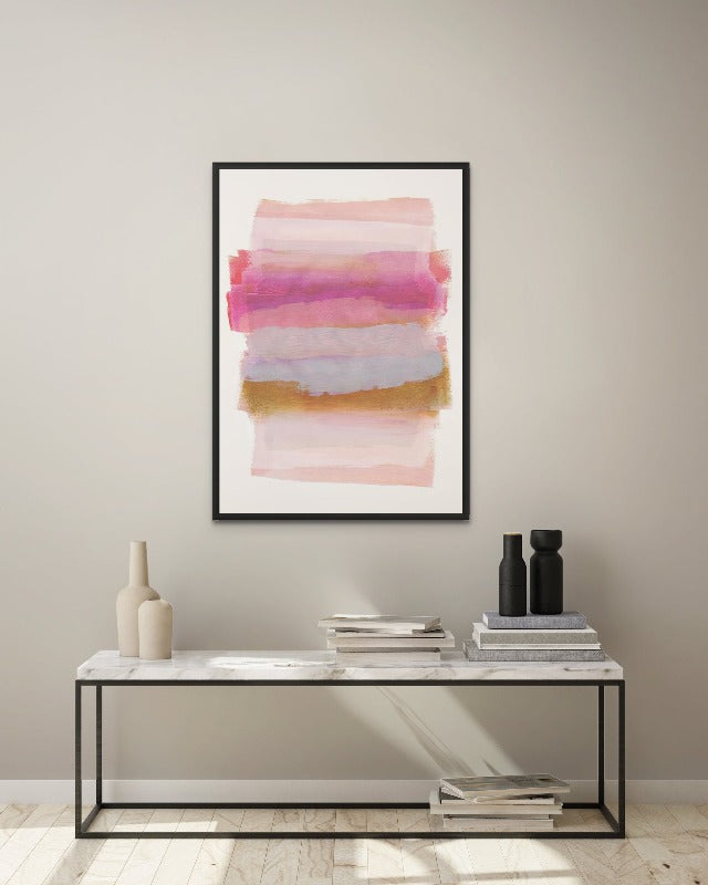 Abstract Brush Strokes 45 A1 Art Print