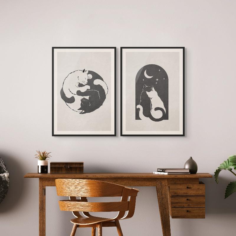 Set "Iso A3 Print By Bohonewart" Art Prints