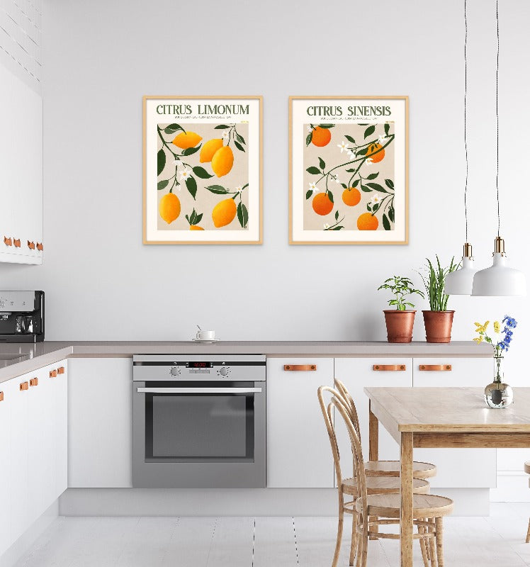 Set "Citrus" Art Prints