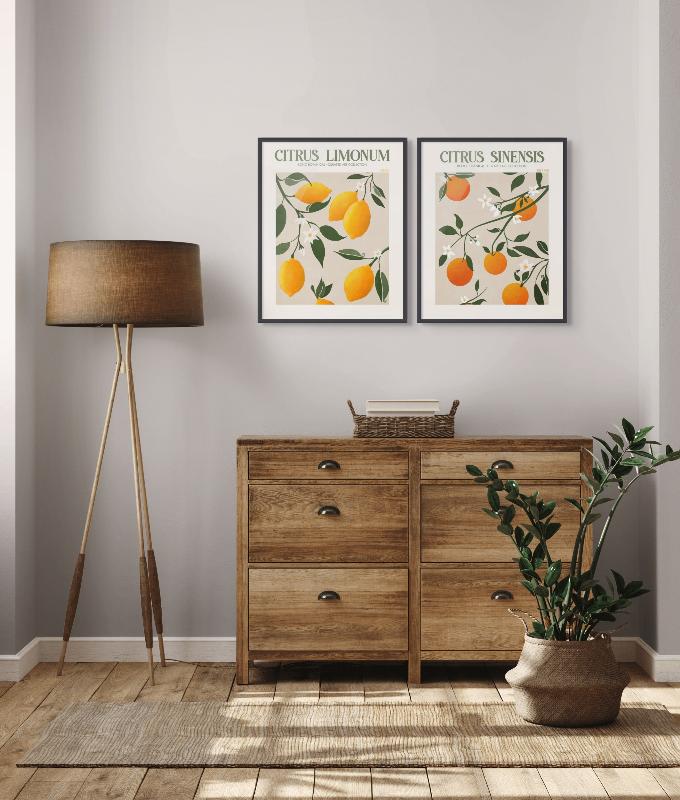 Set "Citrus" Art Prints