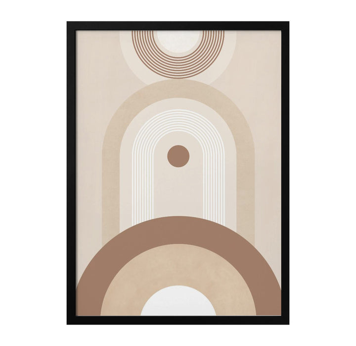 Beige Mid Century Poster No.2 Art Print